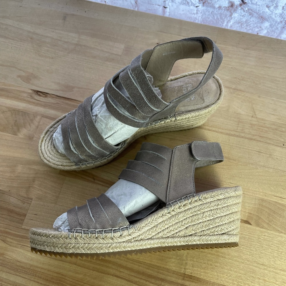 Eileen Fisher Strappy Wedge women’s Espadrilles  sandal sz. 9